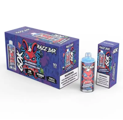 Boite de 10 puff razz bar 60k ~ Blueberry watermelon - 2 acheter = 1 offert